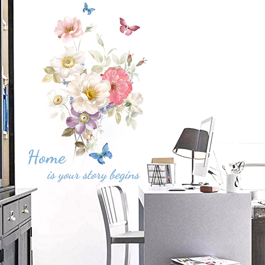 สติกเกอร์ติดผนัง PVC ห้องนอน ส - Office Furniture Images บทวิจารณ์และราคา