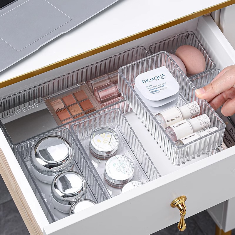 กล่องจัดระเบียบลิ้นชักแบบใส ซ้ - Drawer Organizer Tray บทวิจารณ์และราคา