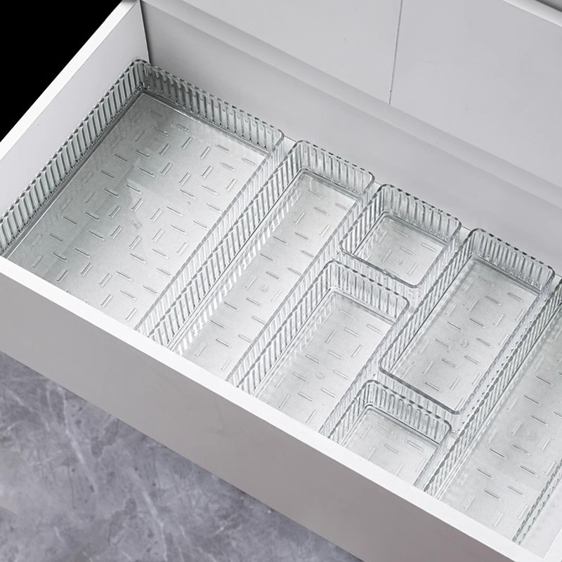 กล่องจัดระเบียบลิ้นชักแบบใส ซ้ - Drawer Organizer Tray บทวิจารณ์และราคา