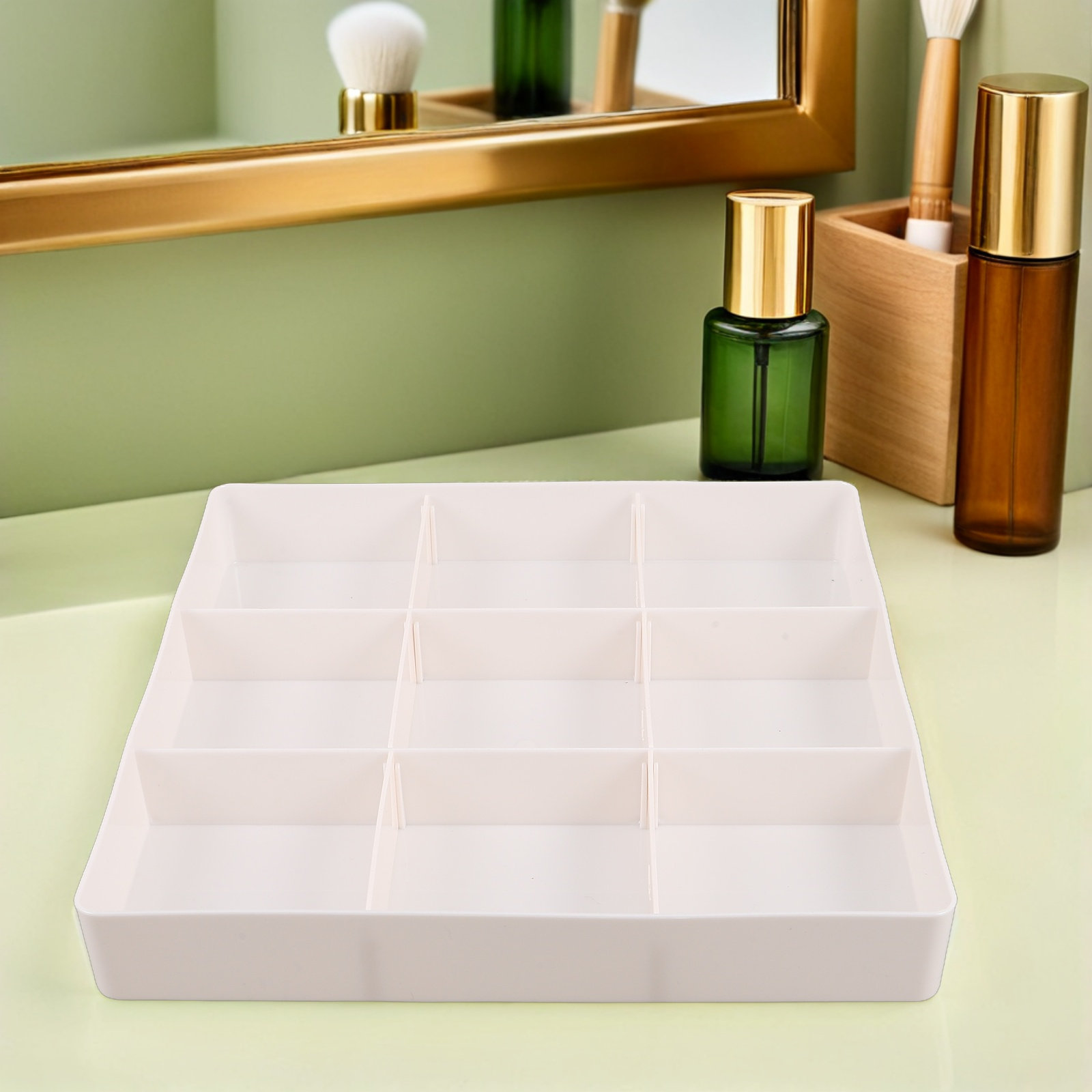 ถาดจัดระเบียบลิ้นชักเครื่องสำอ - Drawer Organizer Tray บทวิจารณ์และราคา