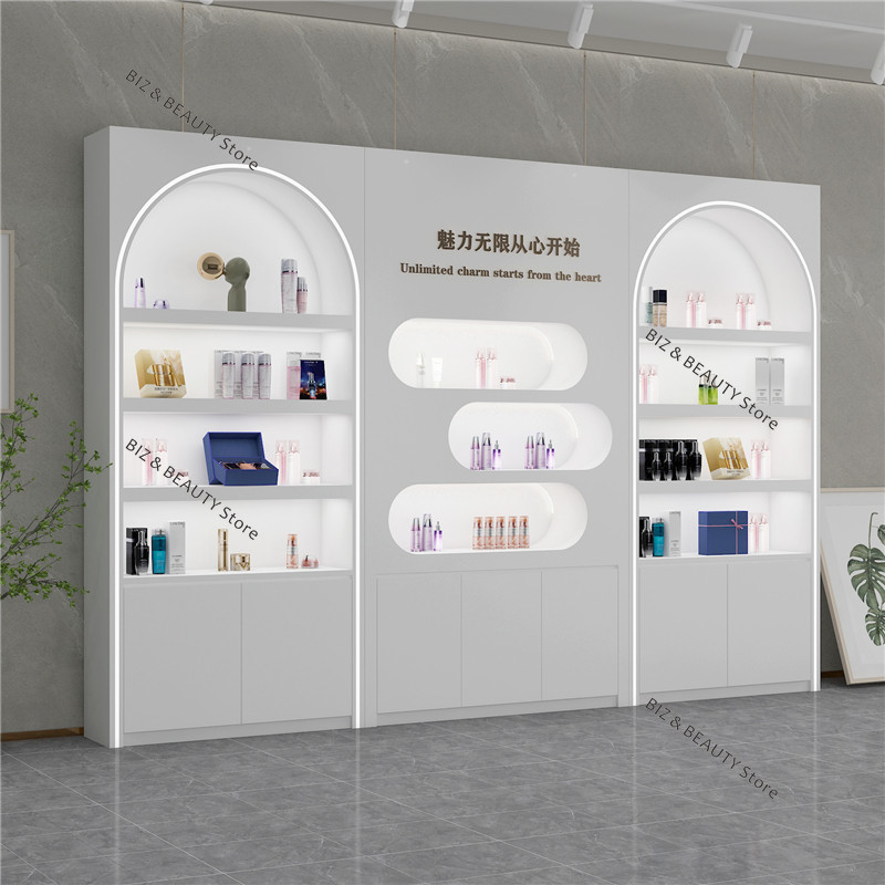 ตู้โชว์เครื่องสำอางเคลือบเงาแบ - Office Furniture Images บทวิจารณ์และราคา