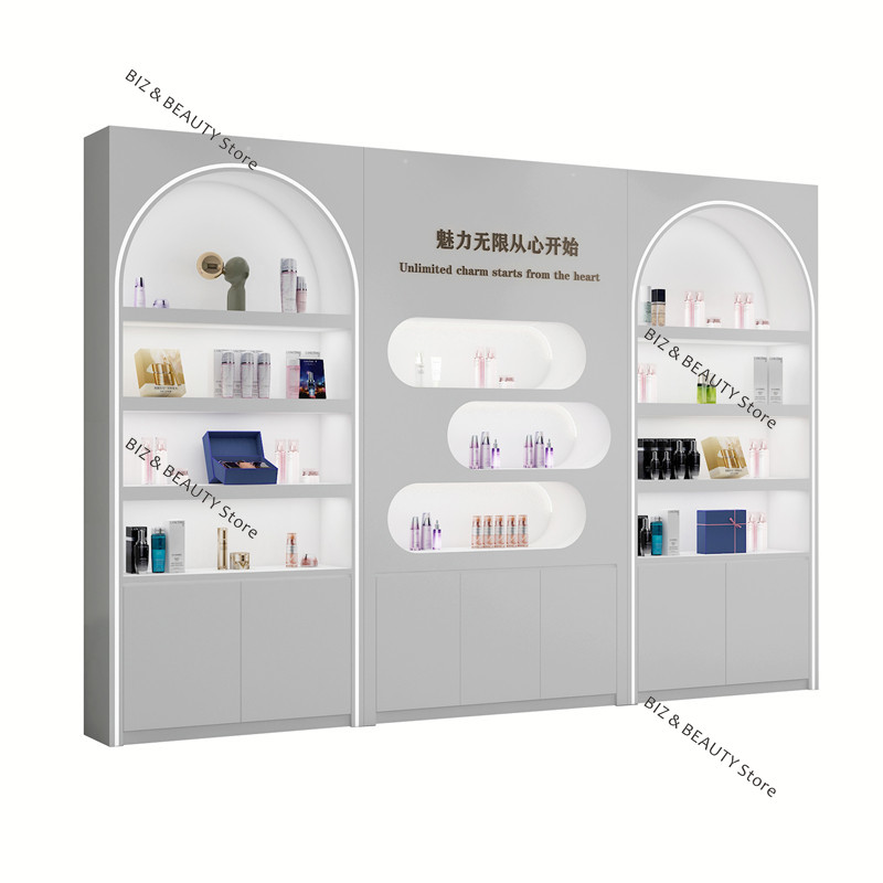 ตู้โชว์เครื่องสำอางเคลือบเงาแบ - Office Furniture Images บทวิจารณ์และราคา