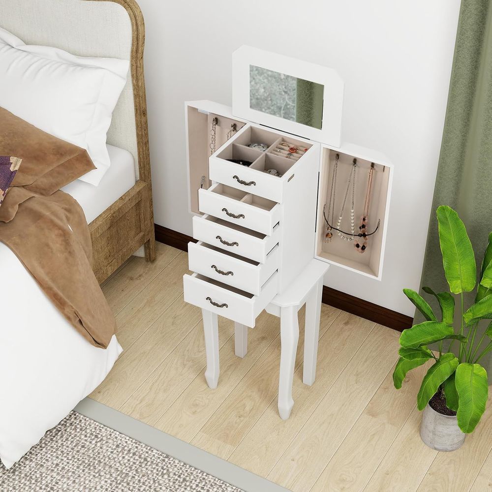 ตู้เก็บเครื่องประดับสีขาวแบบตั - Drawer Organizer Tray บทวิจารณ์และราคา