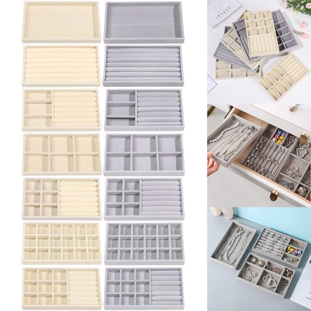 กล่องจัดระเบียบแบบซ้อนได้ กล่อ - Drawer Organizer Tray บทวิจารณ์และราคา